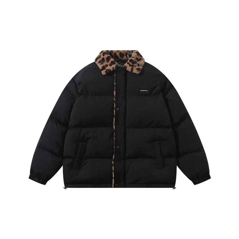 Retro Leopard Print Quilted Jacket-0