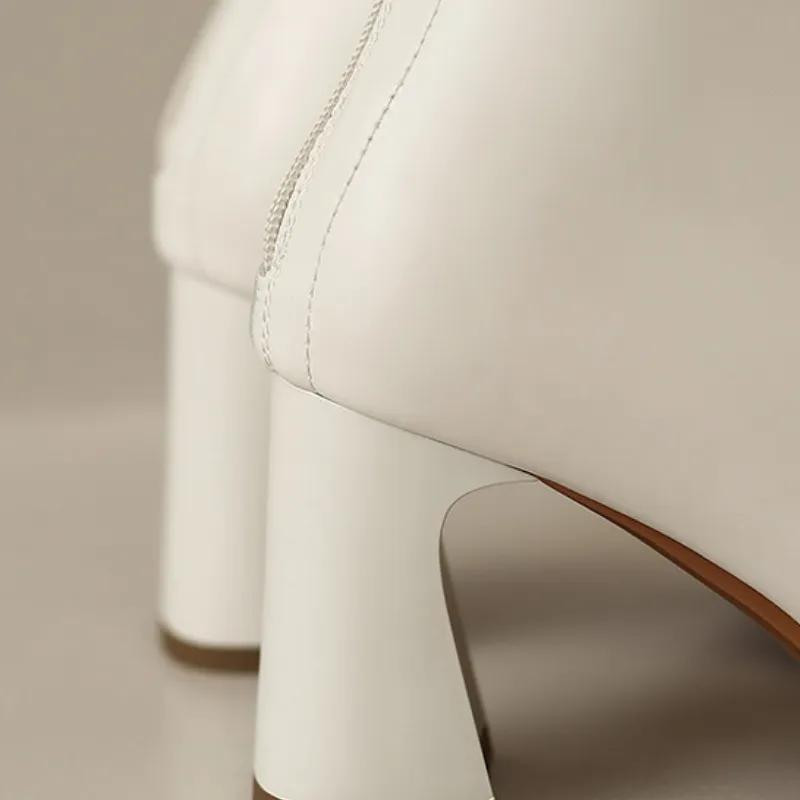 Retro Zipper Ankle Boots-7