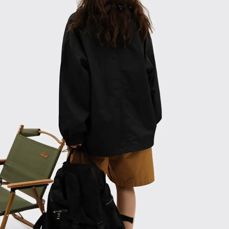Fashionable Loose Cotton Outdoor Jacket-7