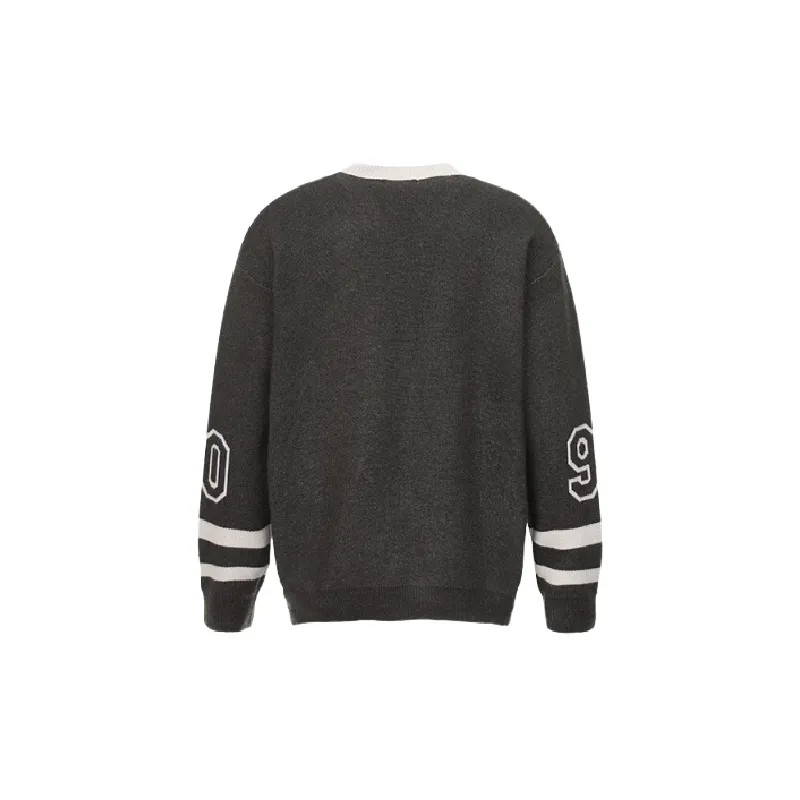 Retro Contrast Color Knitwear-1