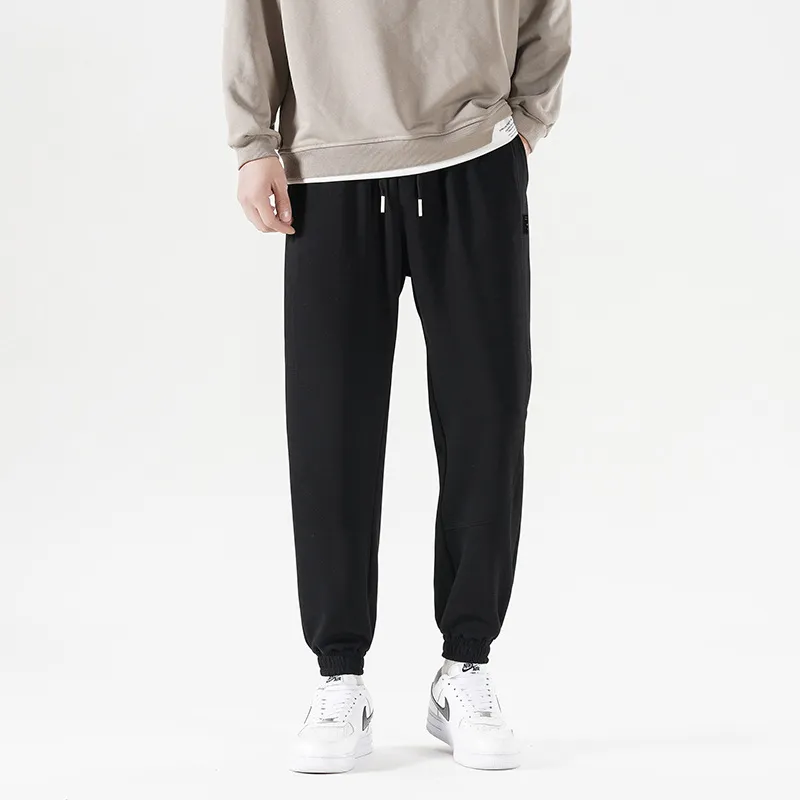 Sporty Loose Cotton Casual Pants-12
