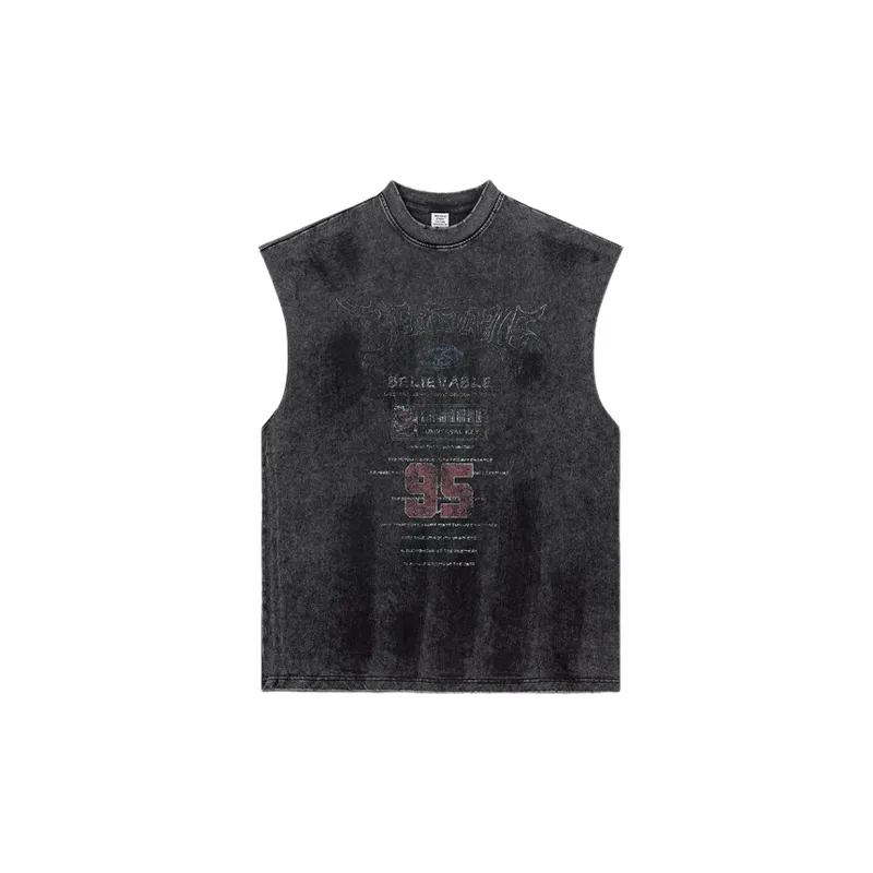 Retro Street Cotton Vest-8