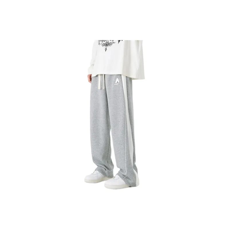 Striped Contrast Color Knitted Pants-2