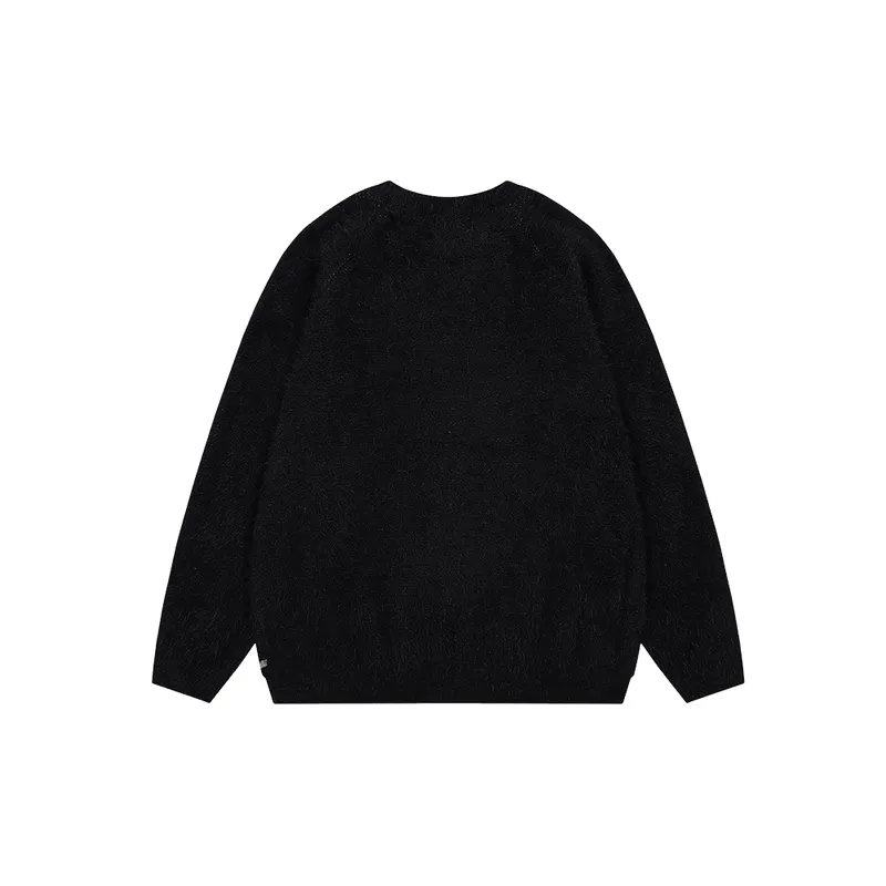 Loose Contrast Color Sweater-1