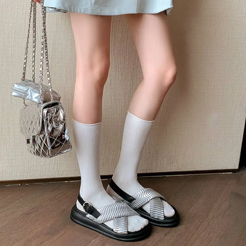 Casual Plain Beach Sandals-6