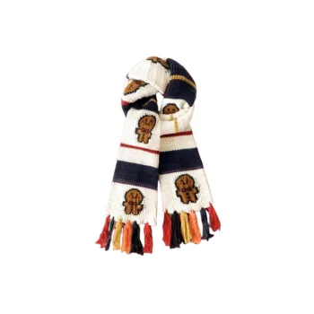 Cute Contrast Color Knit Scarf