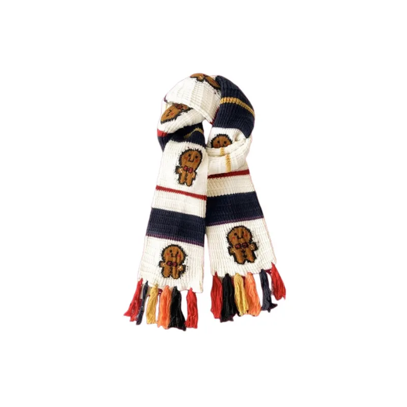 Cute Contrast Color Knit Scarf-0
