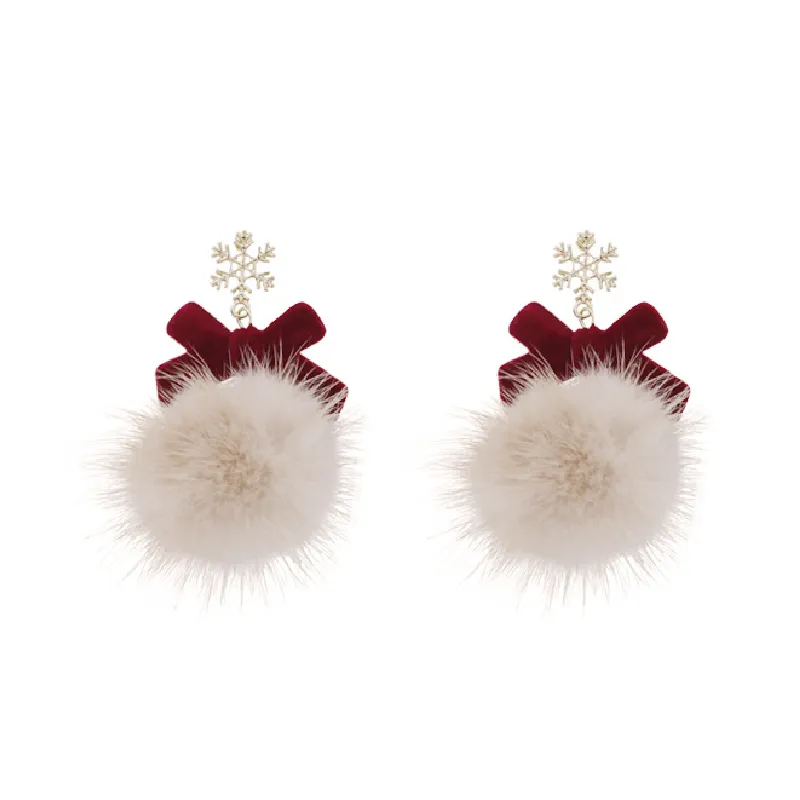 Fashionable Fringe Bow Earring-3