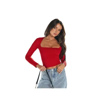 Simple Plain Milk Fiber T Shirt Women