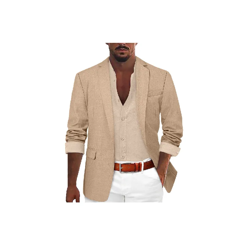 Casual Fashionable Cotton Blended Fabric Business Suit Man-5