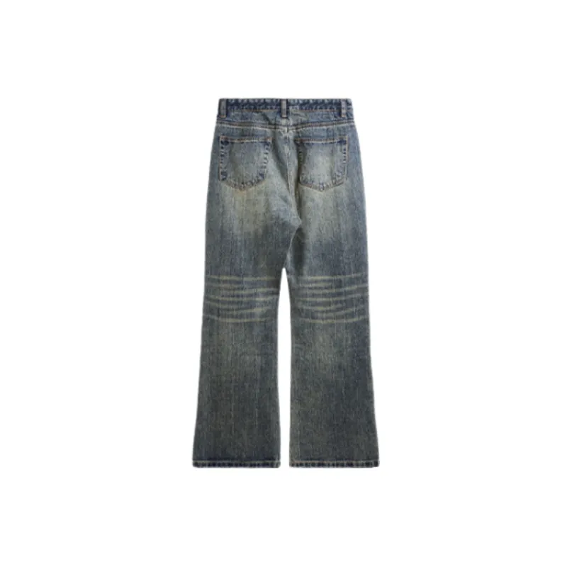 Retro Straight Leg Jeans-1