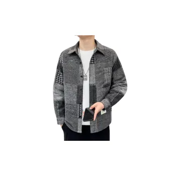 Fashionable Retro Long sleeved Plaid Jacket