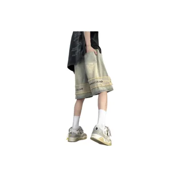 Retro Distressed Loose Casual Shorts