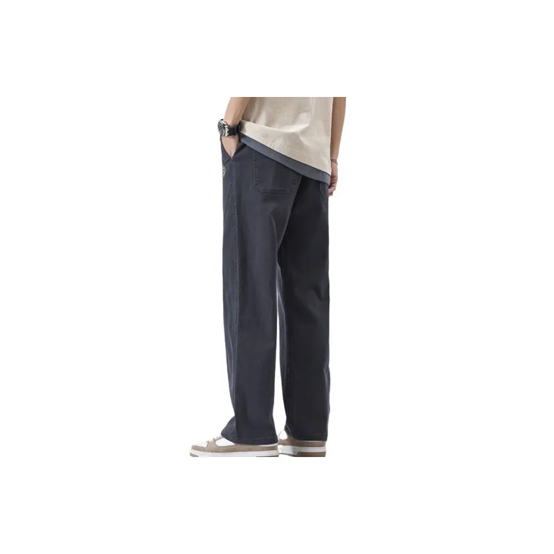 Trendy Loose Blended Synthetic Fabrics Casual Pants-3