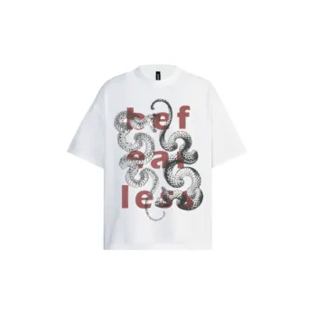 High Street Plumpian Viper Letter Crewneck Loose Short sleeved T shirt