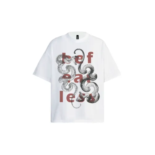 High Street Plumpian Viper Letter Crewneck Loose Short sleeved T shirt