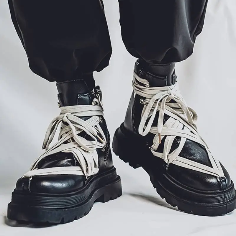 Fashionable Plain Martin Boot-1