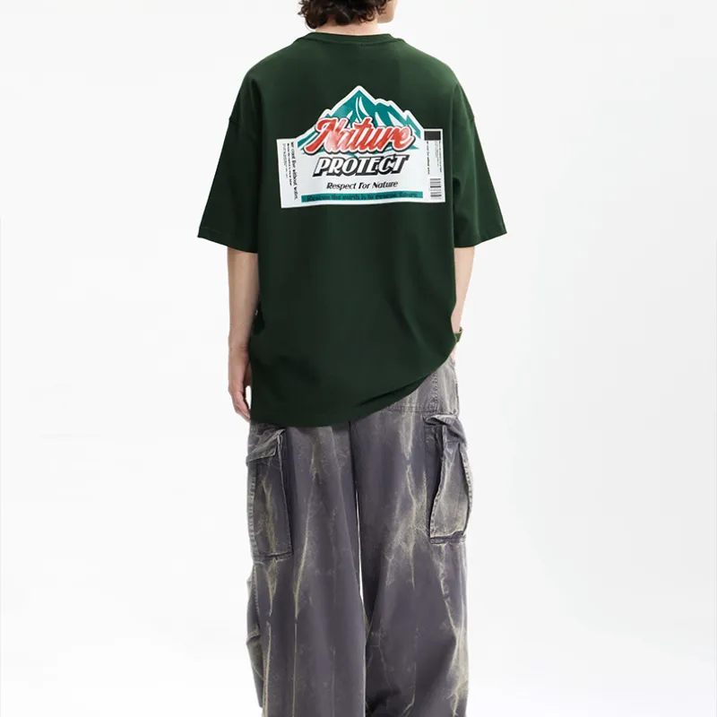 Casual Loose 100% Cotton T Shirt-2