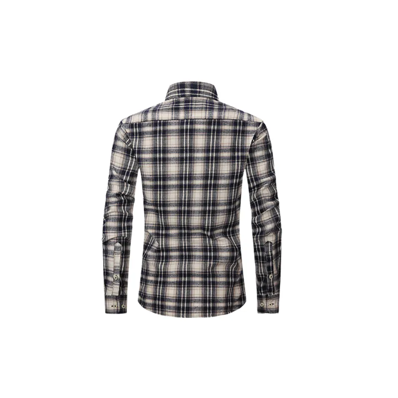 Fashionable Simple Cotton Blended Fabric Shirt-5