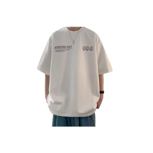 Graffiti Printed Pure Cotton Short sleeved T shirt