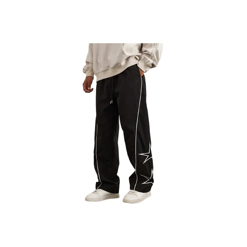 Retro Embroidery Casual Pants-0