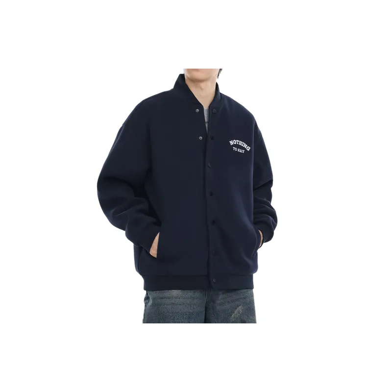 Casual Plain Cotton Blended Fabric Jacket-2