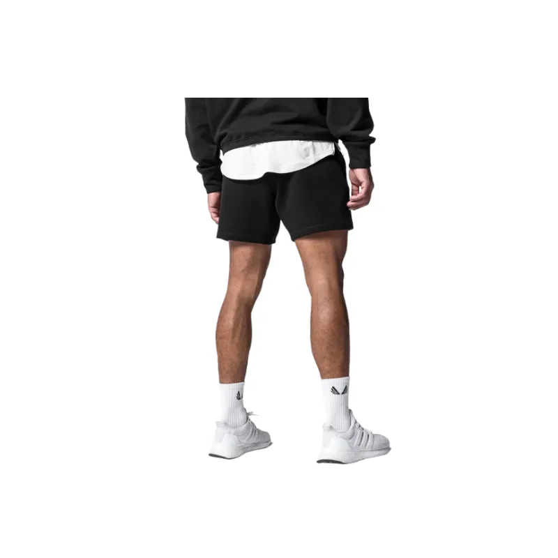 Casual Plain Cotton Blended Fabric Sports Shorts-1