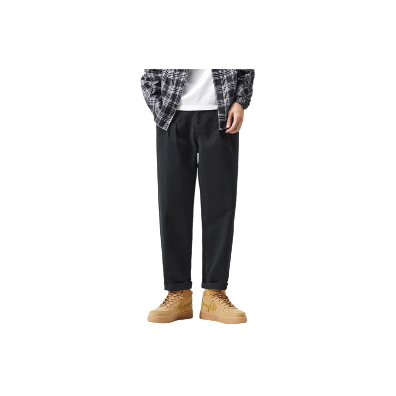Basics Plain Cotton Cargo Pants-0