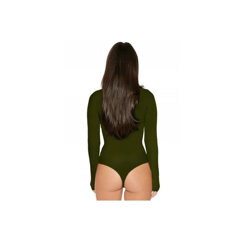 Simple Fashionable Polyester Bodysuit Women-3