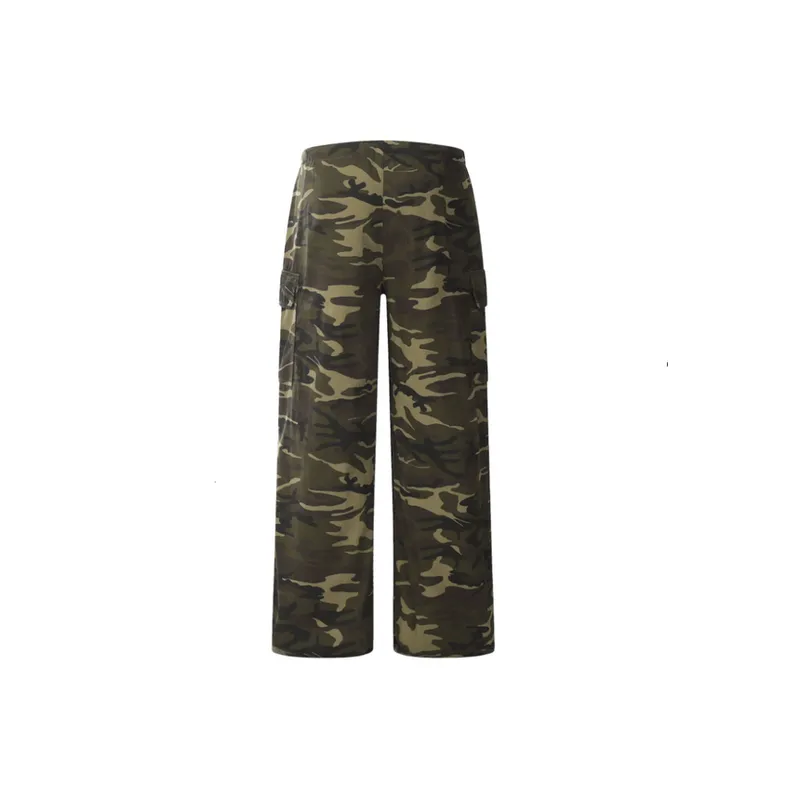 Pleated Loose fitting Camouflage Cargo Pants-1