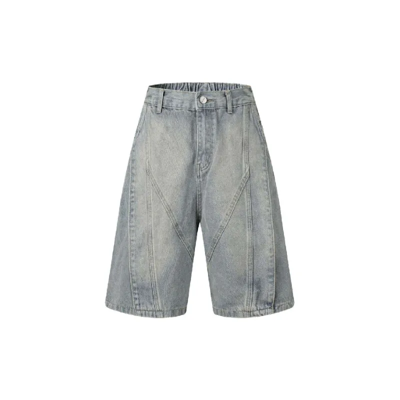 Street Distress Denim Shorts-6