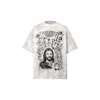 Street Tie Dye Cotton Blended Fabric T Shirt