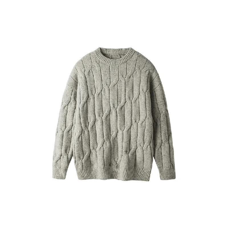 Trendy Plain Polyester Sweater-6