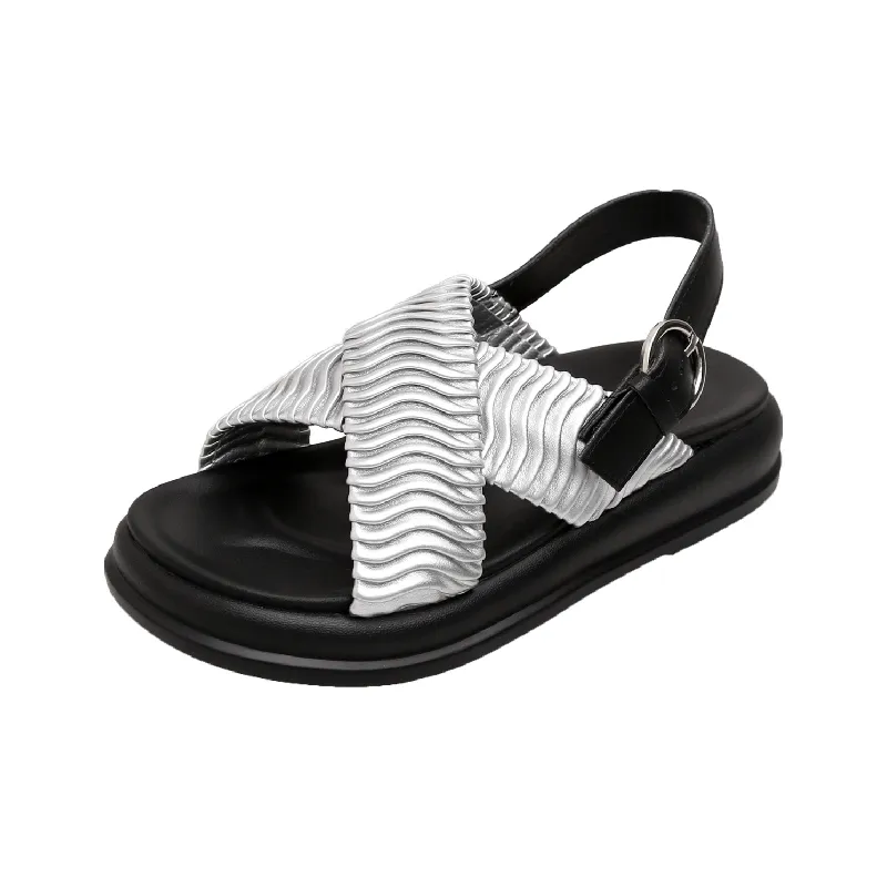 Casual Plain Beach Sandals-5