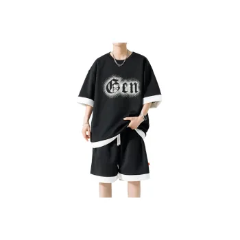 Quick Drying Short Sleeved Retro Suit