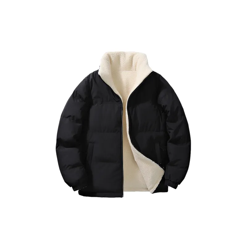 Simple Casual Blended Synthetic Fabrics Quilted Jacket-1