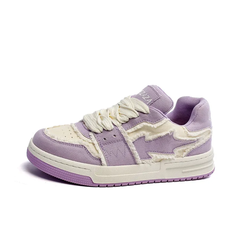 Trendy Thick Bottom Skateboard Shoes-1