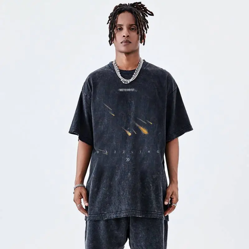 Trendy Washed 100% Cotton T Shirt-2