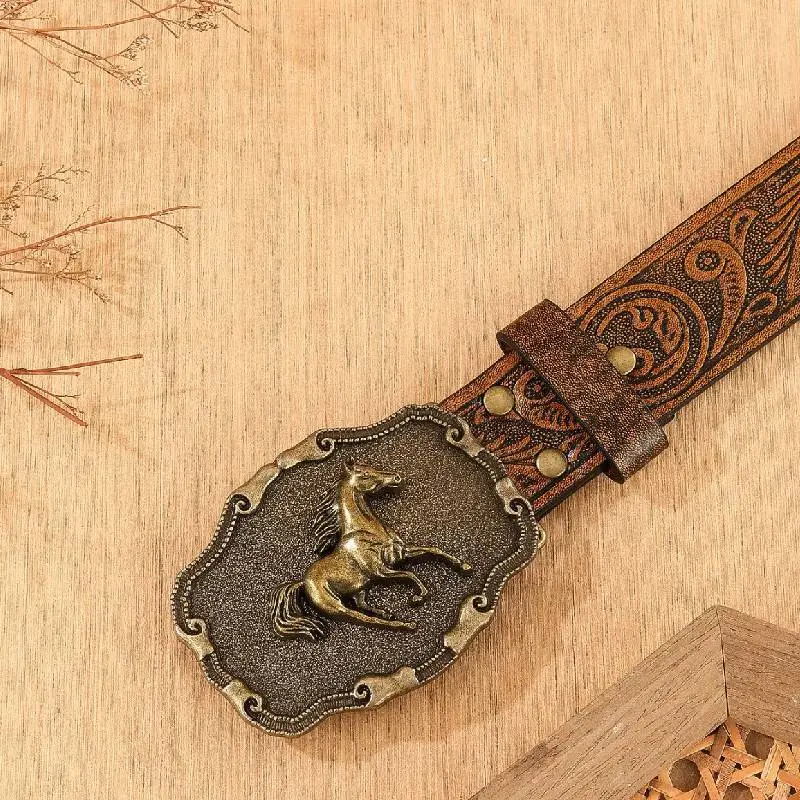 Retro Fashionable Leather Belt Women-3