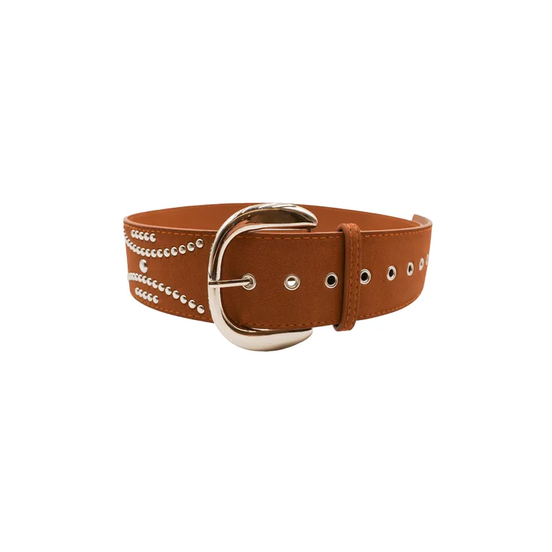 Street Metal Leather Belt-0