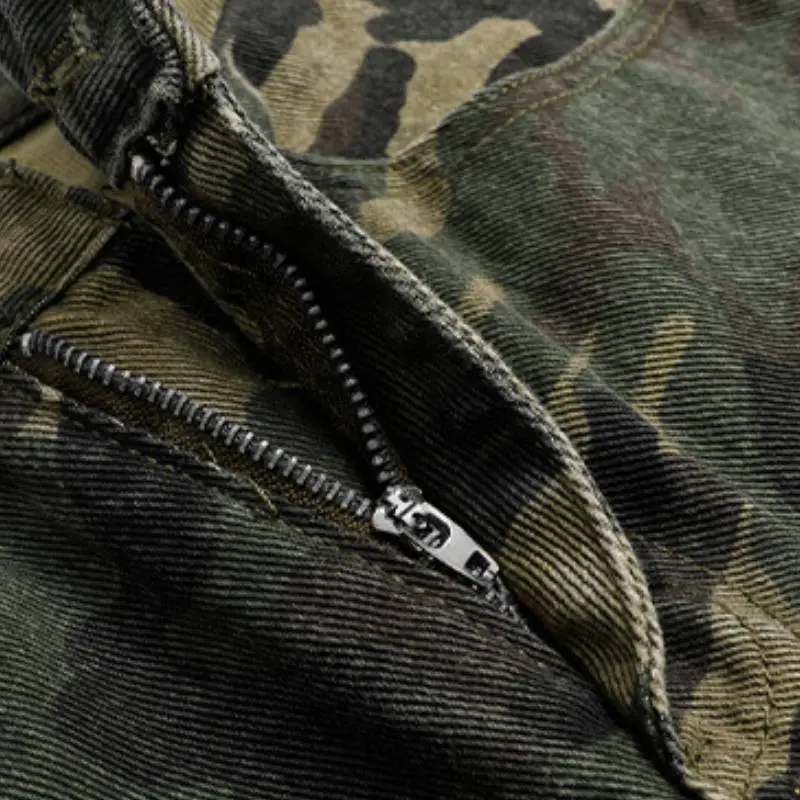Fashionable Straight Leg Cargo Pants-3