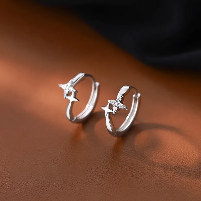 Simple Luminous Star Earring-3