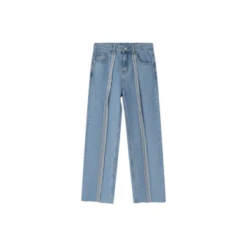 Washed Straight Leg Jeans