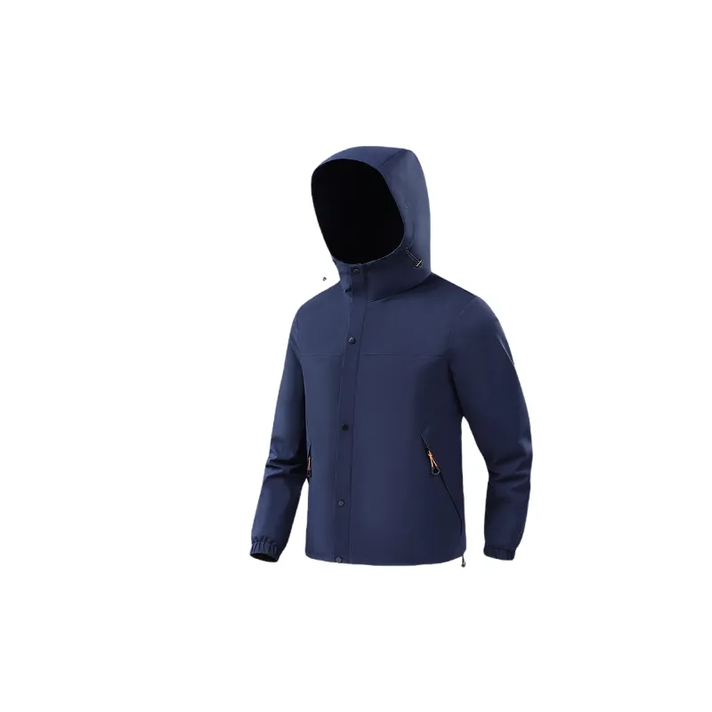 Basics Contrast Color Polyester Outdoor Jacket-0