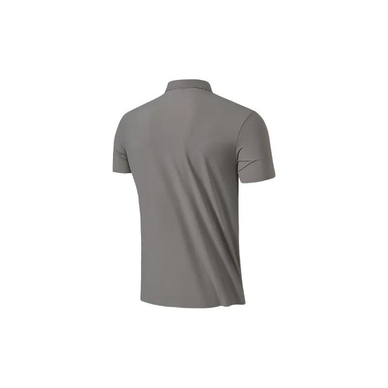 Loose Breathable Blended Synthetic Fabrics Polo Unisex-3