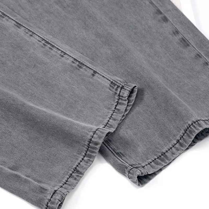 Casual Straight Leg Jeans Women-5