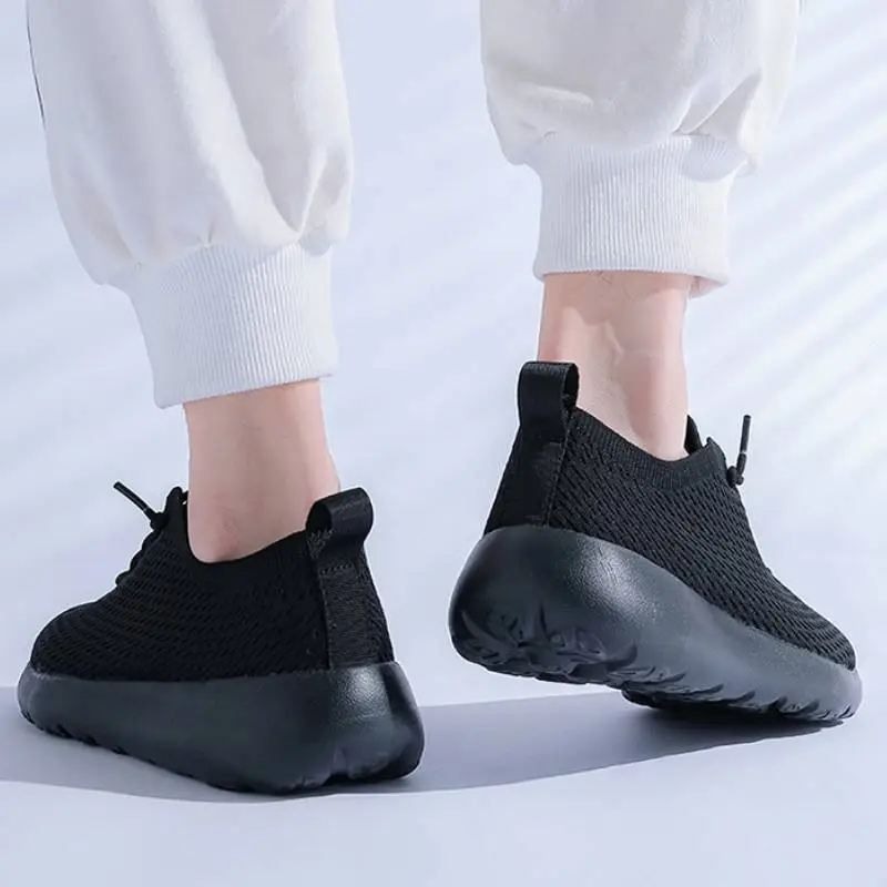 Sporty Breathable Slip On Shoes-2