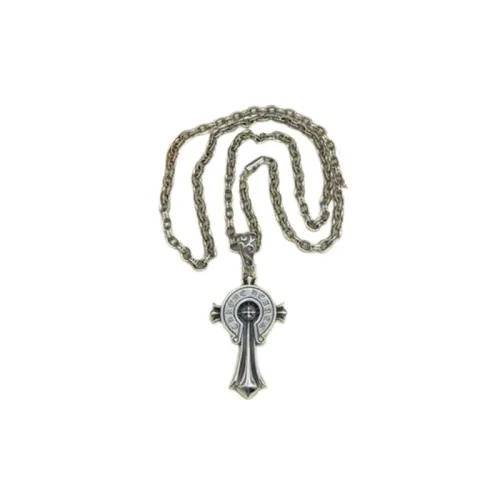Letter Punk Cross Necklace