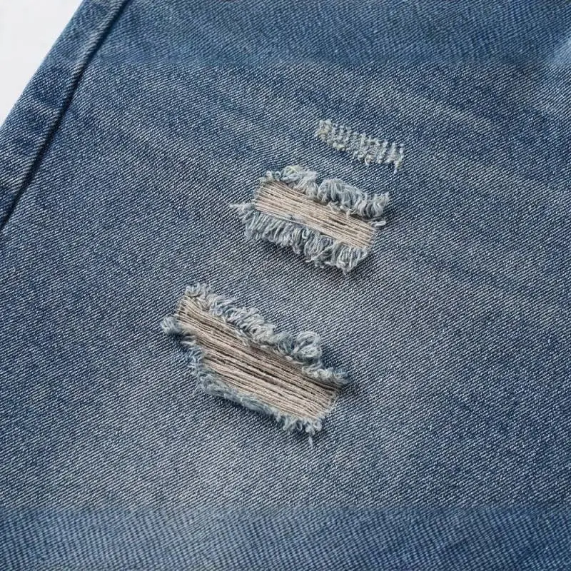 Retro Hip Hop Denim Shorts Unisex-2