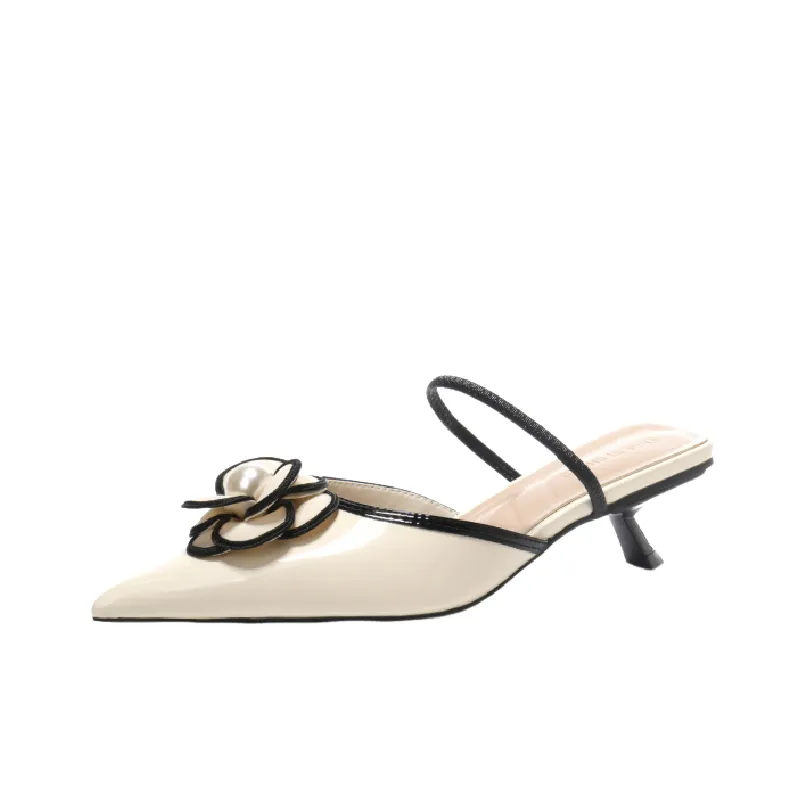 Retro Pearls Mules-0